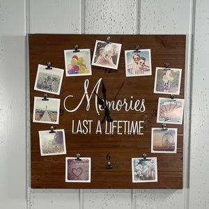 *NWT Custom Memory Board Wall Clock